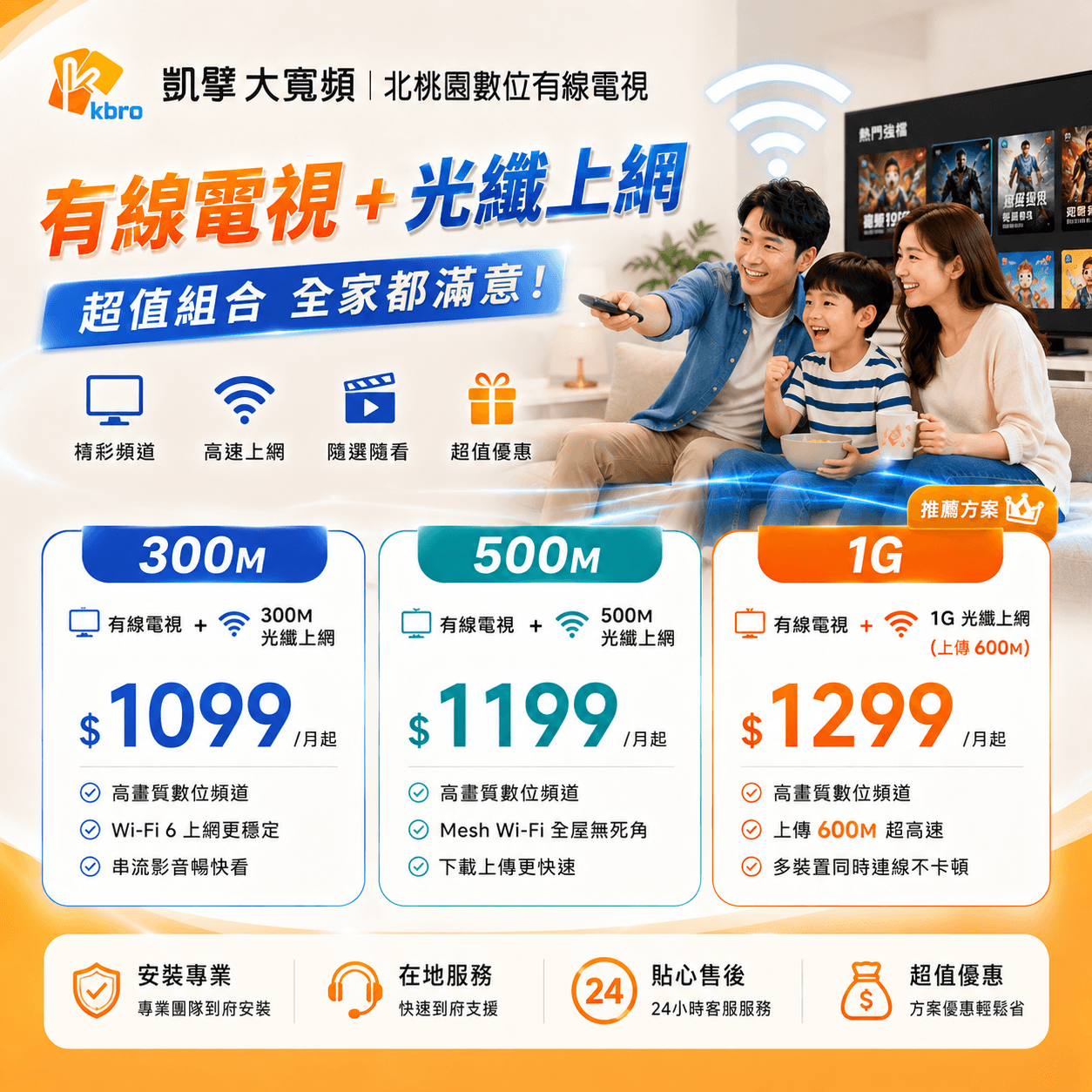有線電視搭配上網方案圖片